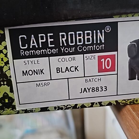 Womens Platform  Ankle Boots with Chunky Block Heels with zip pocket  sz 10 - Picture 3 of 11